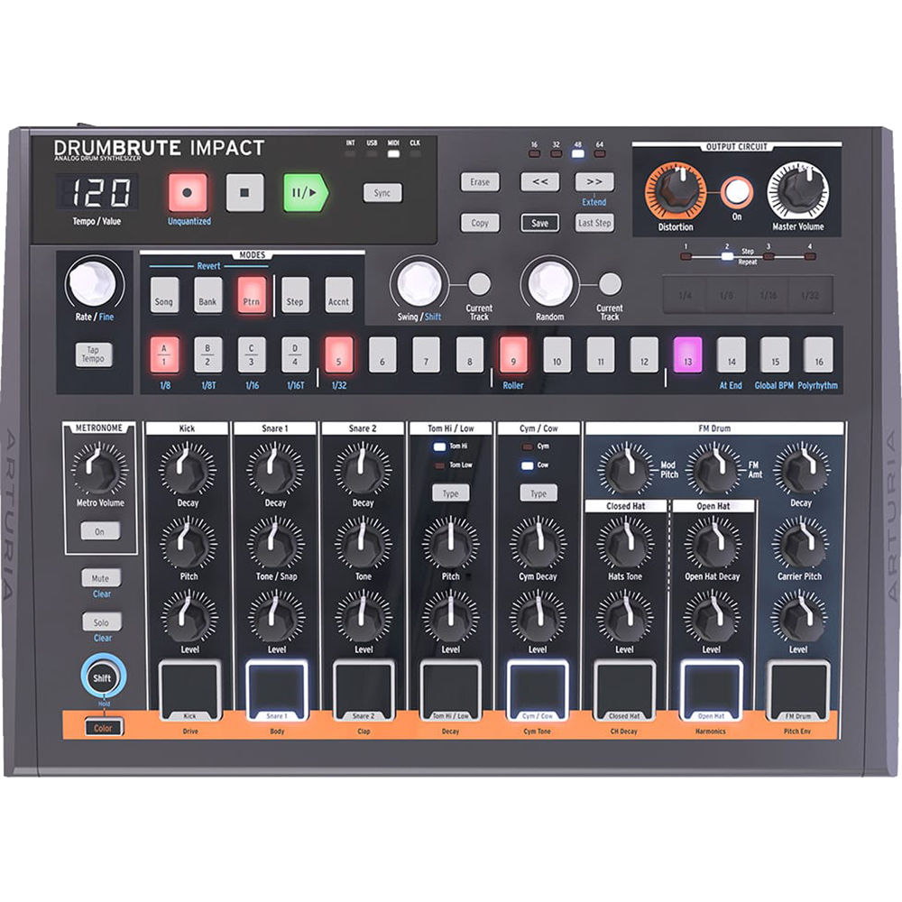 Arturia DrumBrute Impact - Analogue Drum Machine