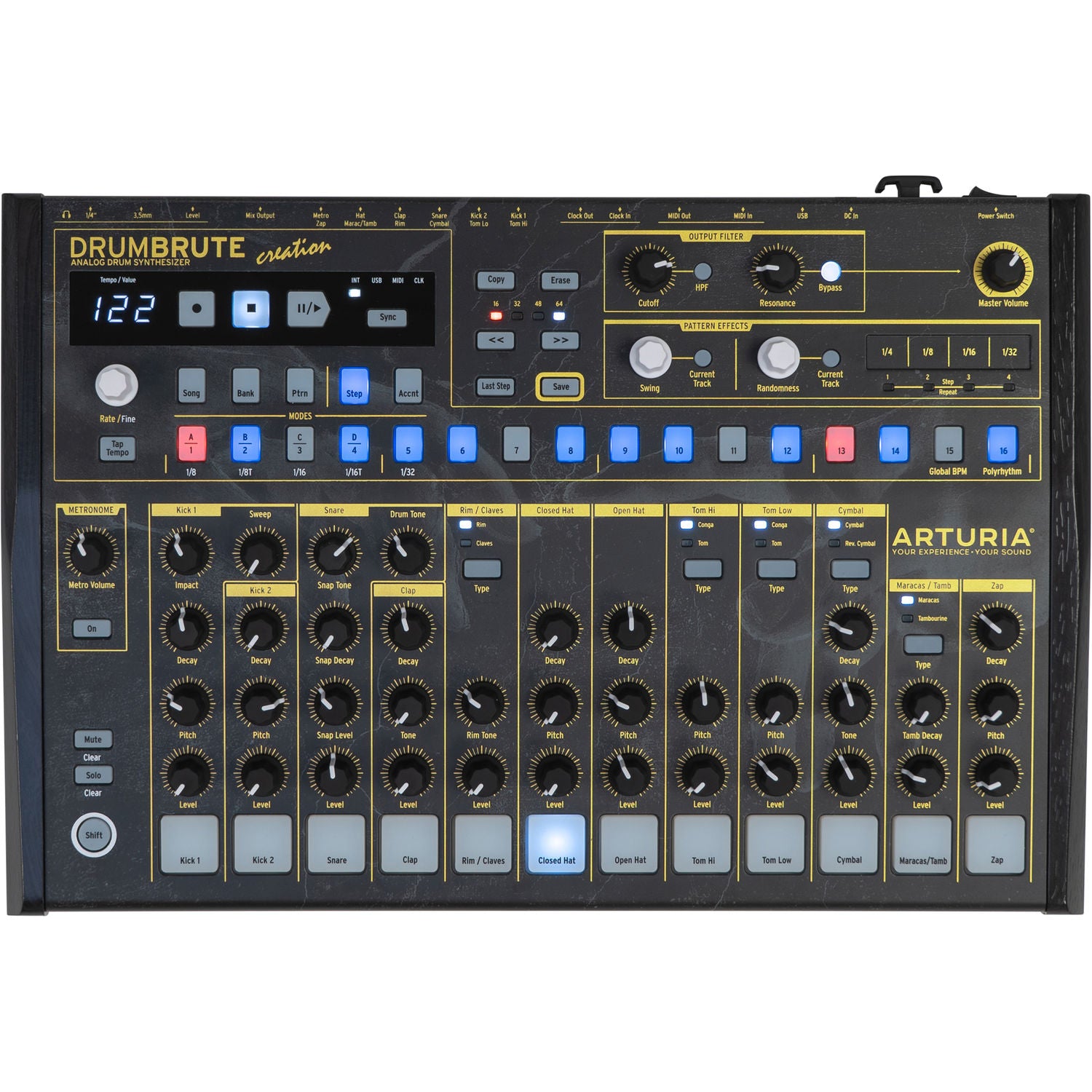 Arturia DrumBrute Analogue Drum Machine - Creation Edition