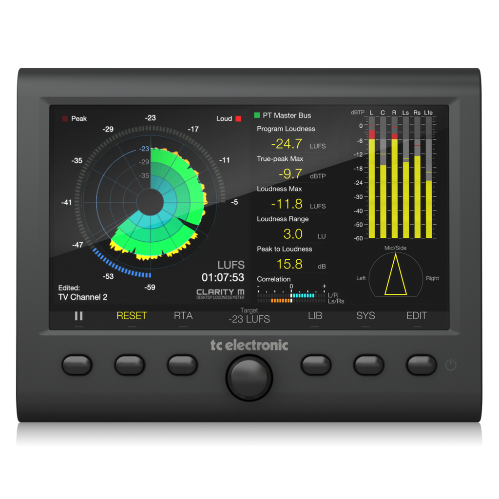 TC Electronic Clarity M V2 Stereo and 5.1 Audio Loudness Meter