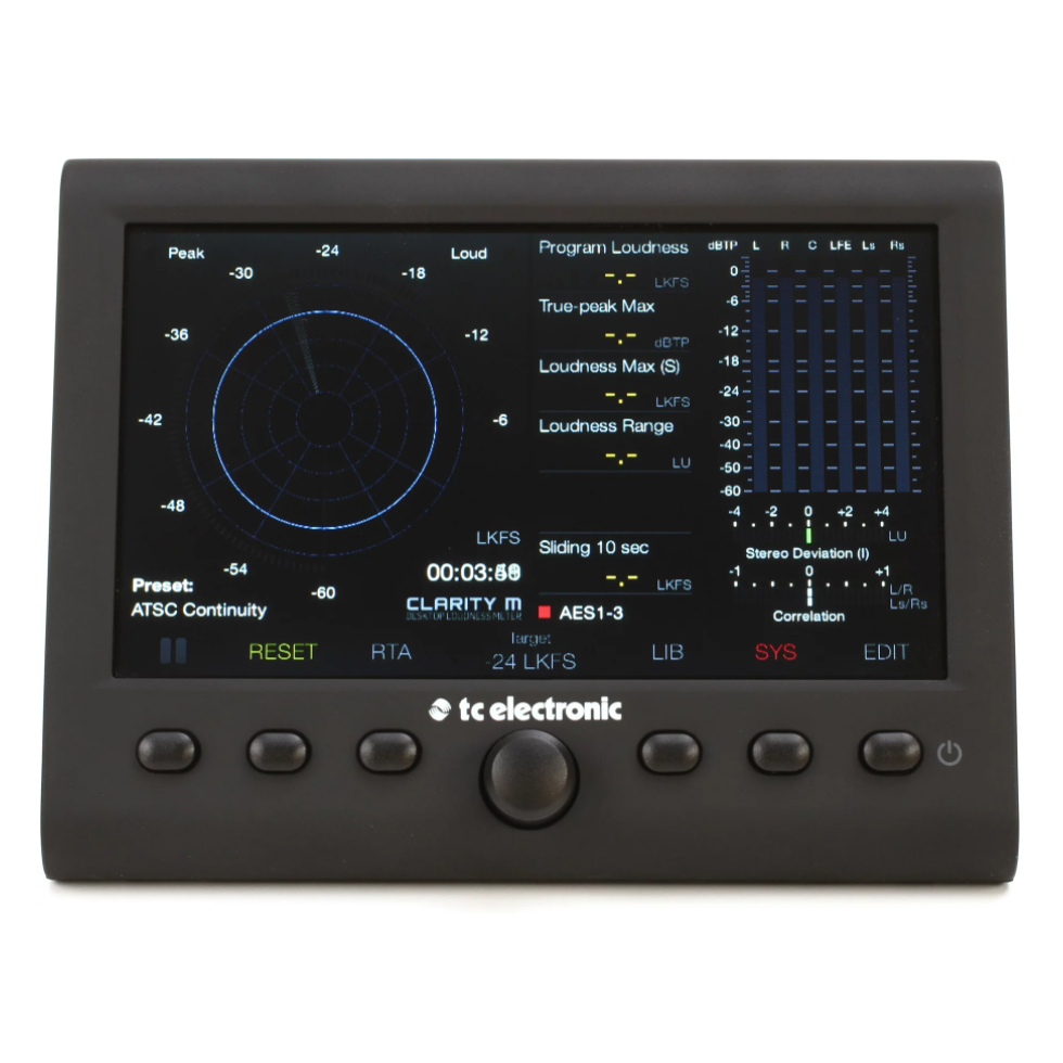 TC Electronic Clarity M V2 Stereo and 5.1 Audio Loudness Meter