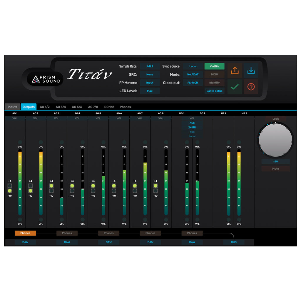Prism Sound Titan USB multi-track audio interface