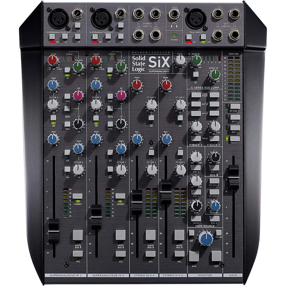 Solid State Logic SiX Desktop Mixer with Carry Case