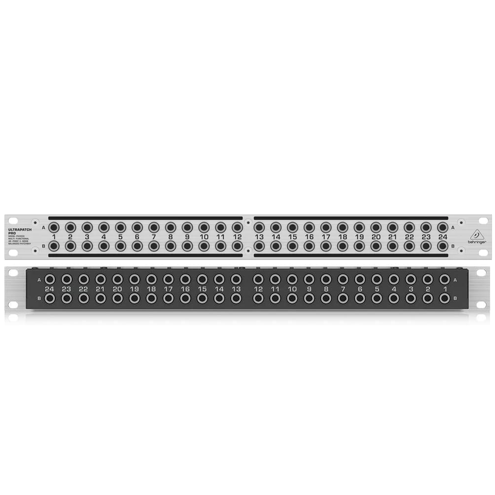 Behringer PX3000 Multi-Functional 48-Point 3-Mode Balanced Patchbay
