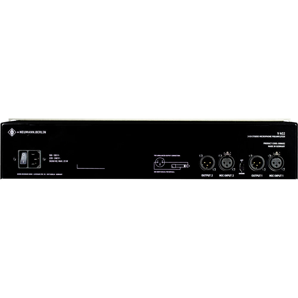 Neumann V 402 2-channel Microphone Preamp - Preorder