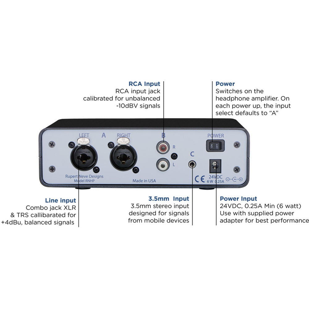 Rupert Neve Designs RNHP Headphone Amplifier - Available on backorder