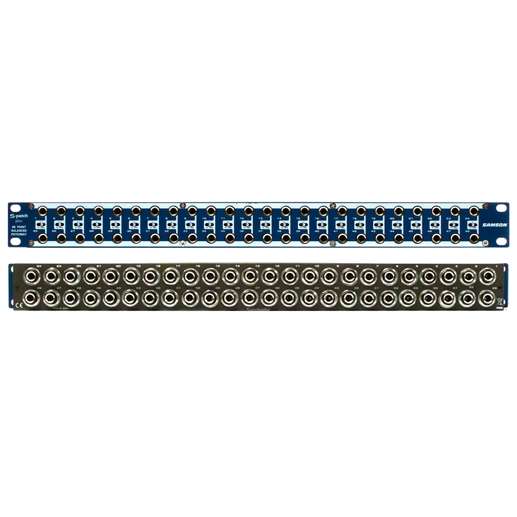 Samson S-Patch+ – 48 Point Balanced Patch Bay w/ Mode Switches