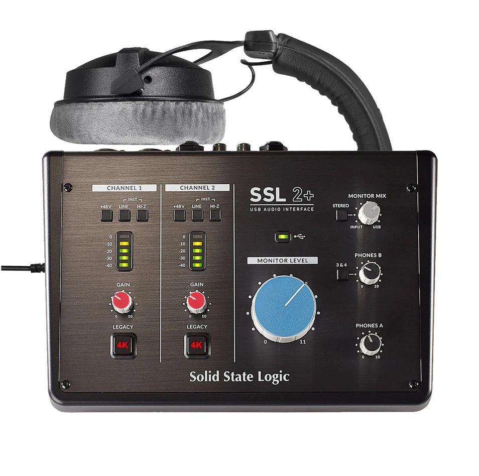 Solid State Logic SSL2+ USB Audio Interface Bundle 1