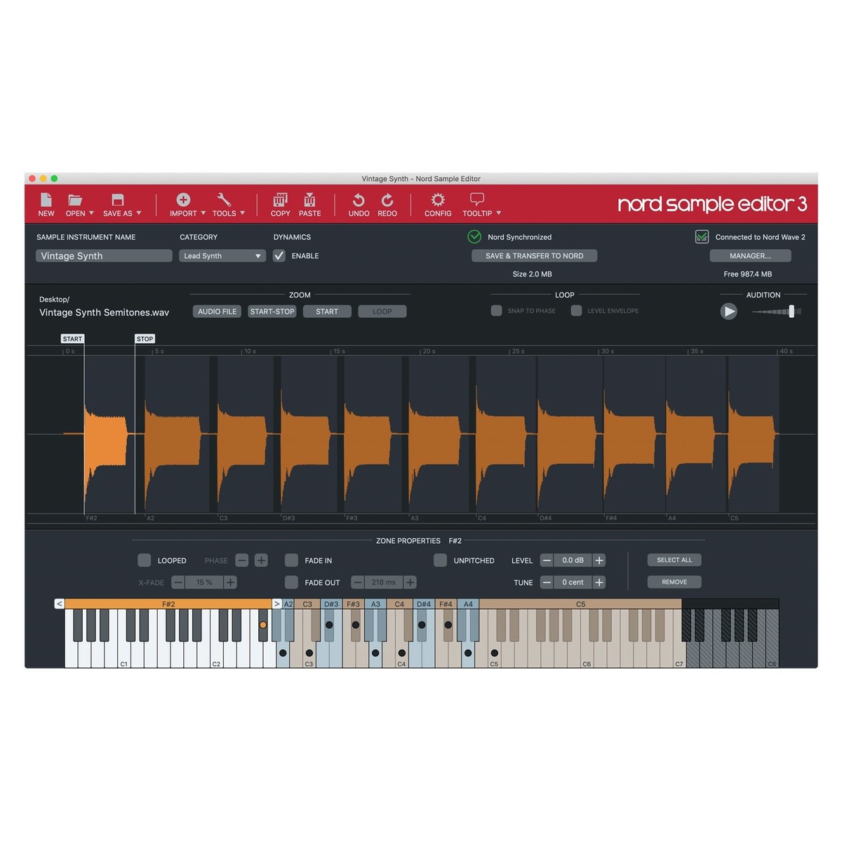 Nord Wave 2 61-Key Keyboard Synthesiser (NEW)