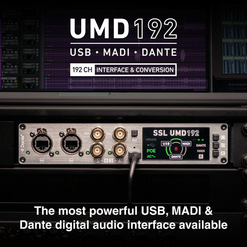 NEW Solid State Logic UMD192 USB 3.0 Audio Interface