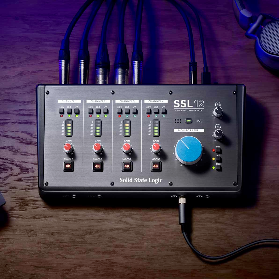The New SSL 12 12-in/8-out Audio Interface
