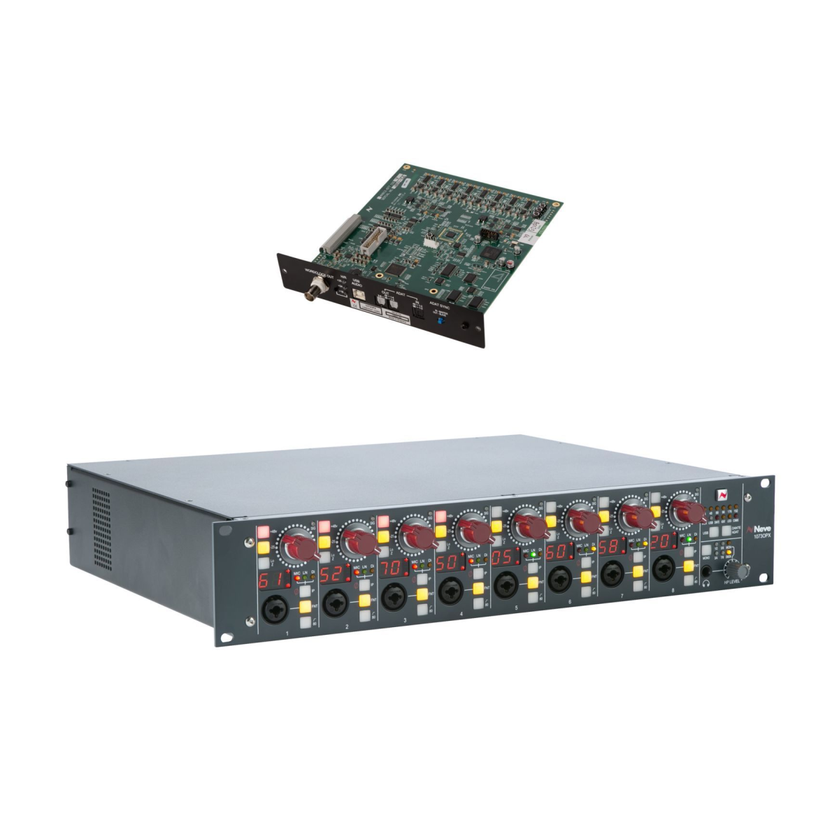 AMS Neve 1073OPX 8-channel Microphone Preamp with USB or Dante or ADAT