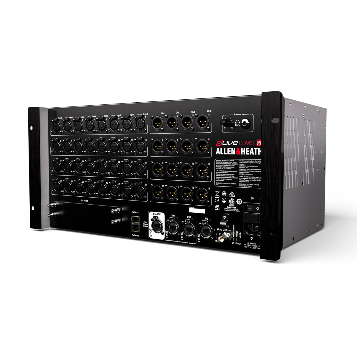Allen & Heath dLive CDM32 MixRacks 32-Input Digital Stage Box - Price on Request