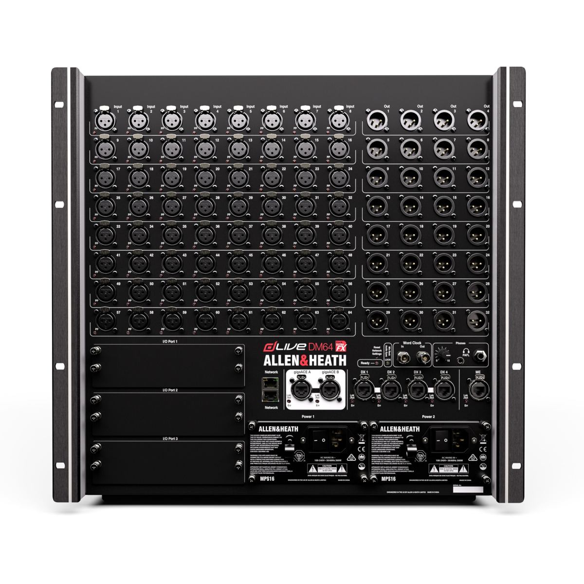 Allen & Heath dLive DM64 MixRacks 64-Input Digital Stage Box - Price on Request