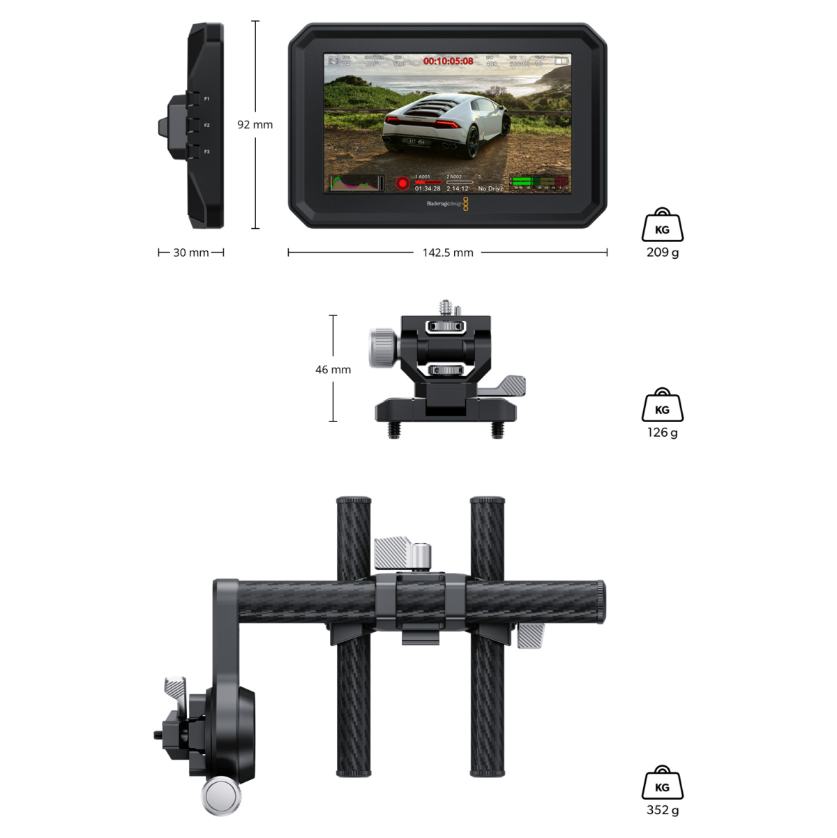 Blackmagic Design PYXIS Monitor EVF Kit 5"