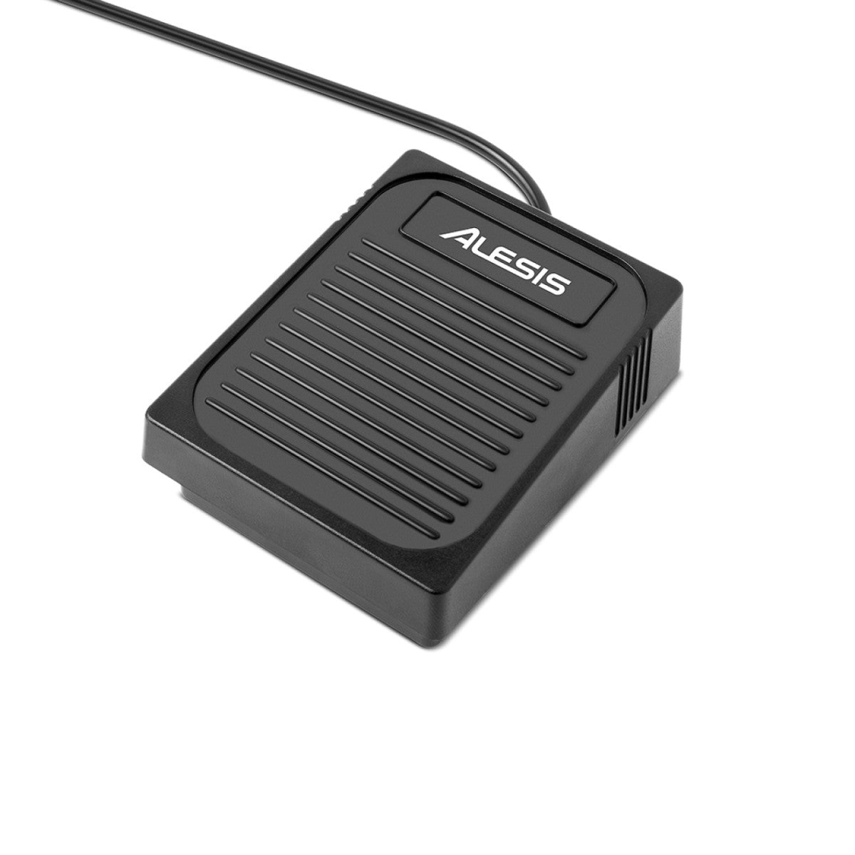 Black Alesis foot pedal on a white background