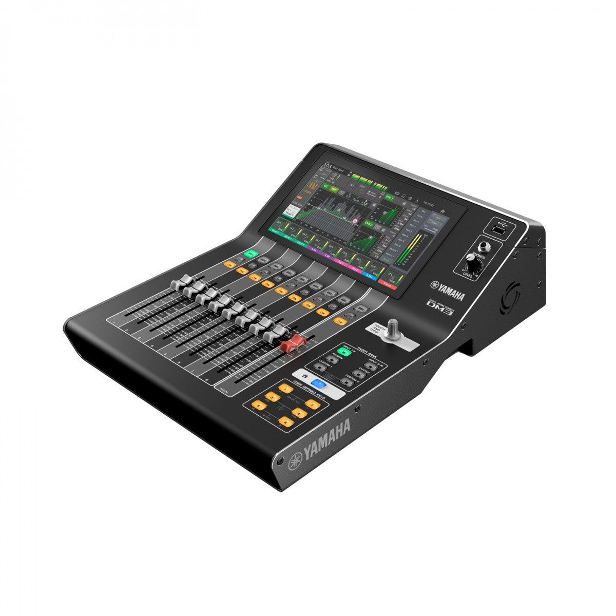 Yamaha mixing console on a white background