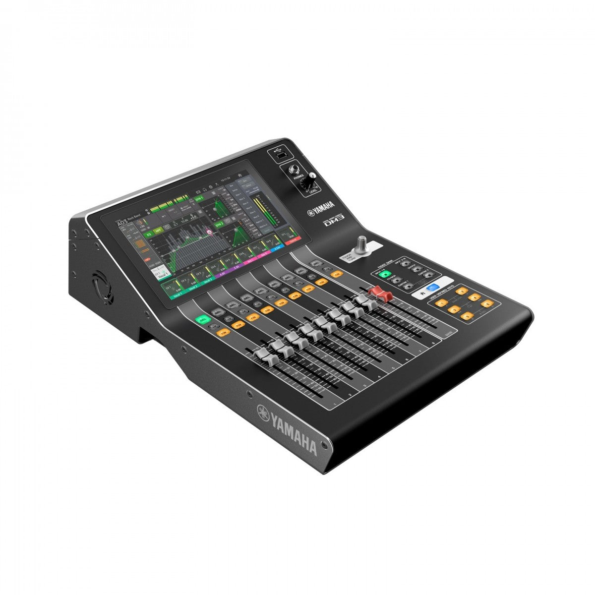 Yamaha digital mixing console on a white background