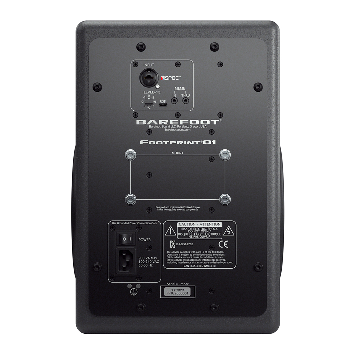Barefoot Sound Footprint01 Gen2: 3-way active near field monitor 8" (Pair)