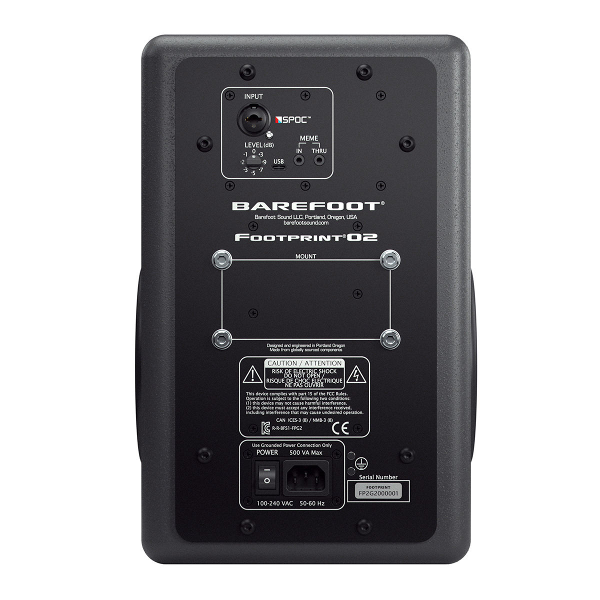 Barefoot Sound Footprint02 Gen2 - 3-way active near field monitor 6.5" (Pair)
