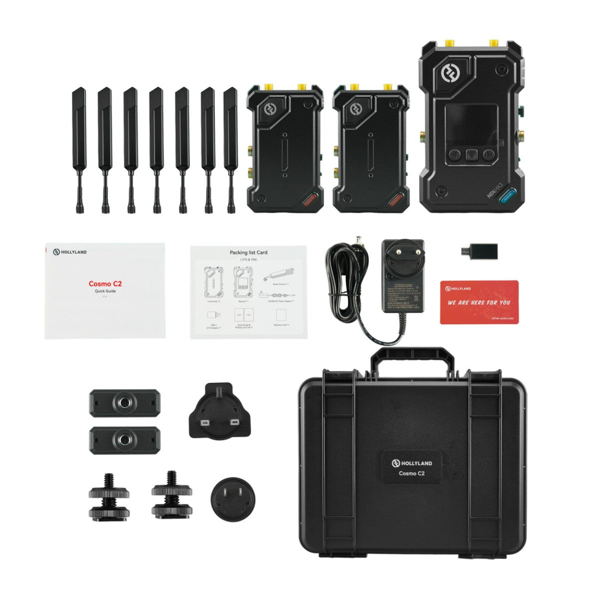 Hollyland Cosmos C2 HDMI/SDI Wireless Video 2-Transmitter System (2TX + 1RX)