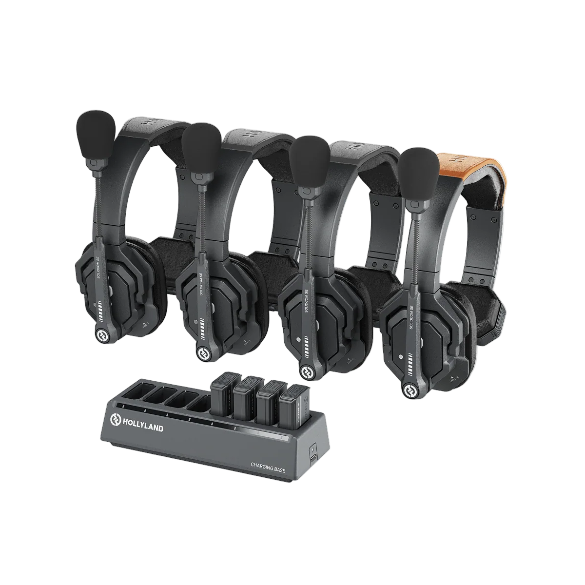 Hollyland Solidcom SE-4S Wireless 4-Person Noise Cancelling Headset Intercom - Double Ear Version