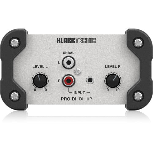 Klark Teknik DI 10P Stereo to Mono Passive DI Box with Midas Transformer