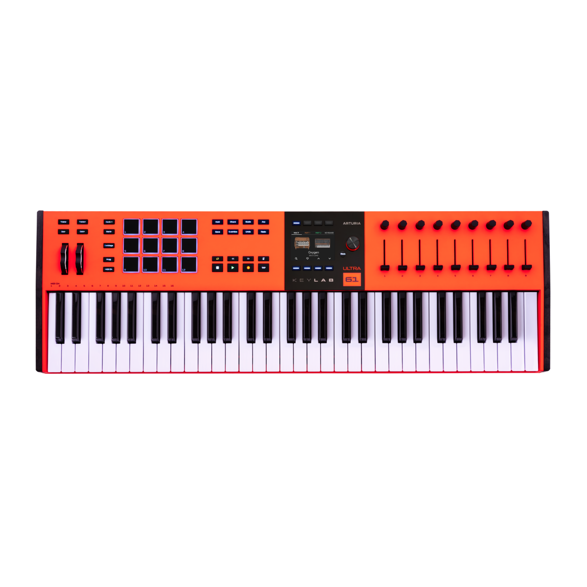 Arturia KeyLab 61 mk3 ULTRA MIDI Controller Keyboard | Orange Special Edition