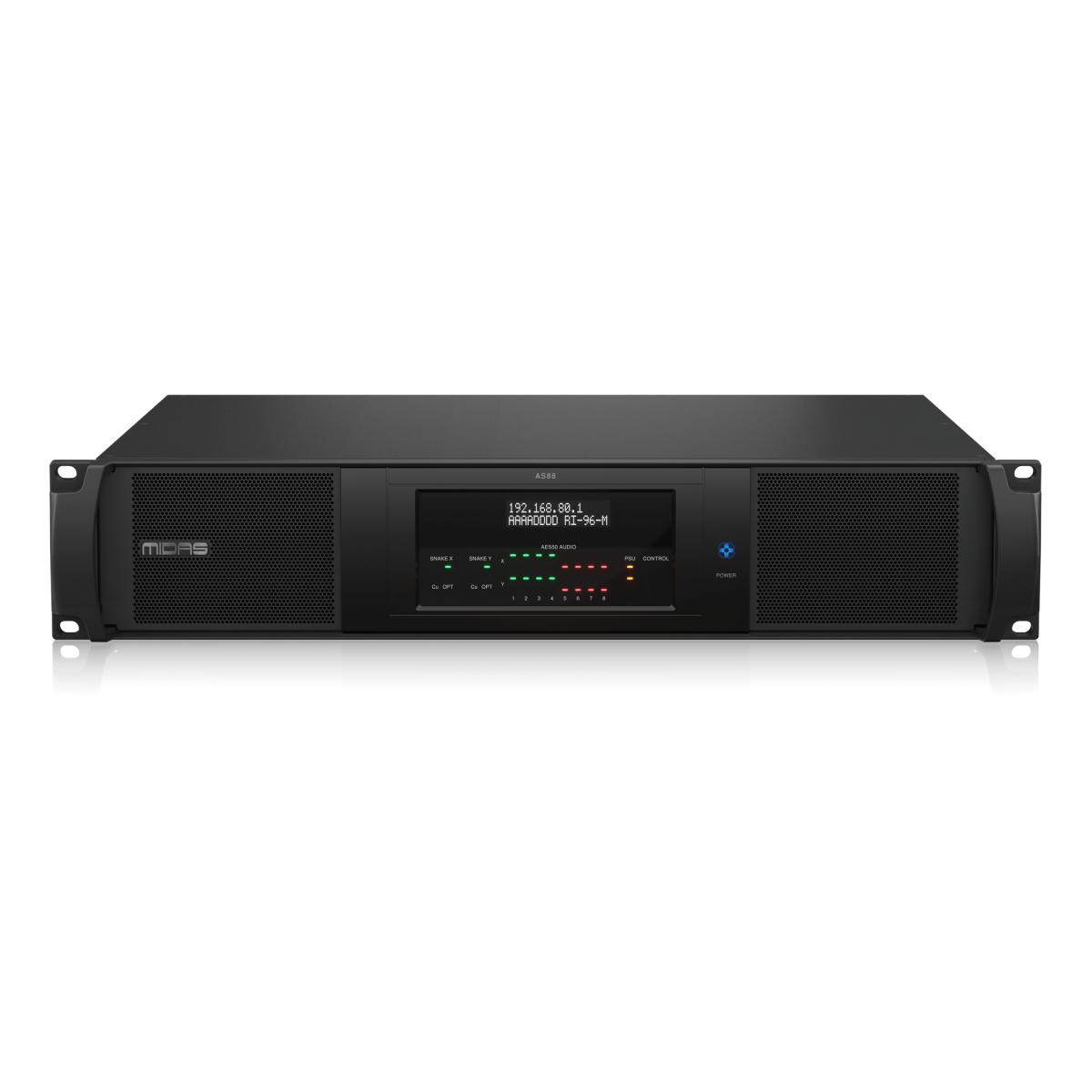 Midas AS88 Dual HyperMAC to 8-Port Dual Redundant AES50 Converter