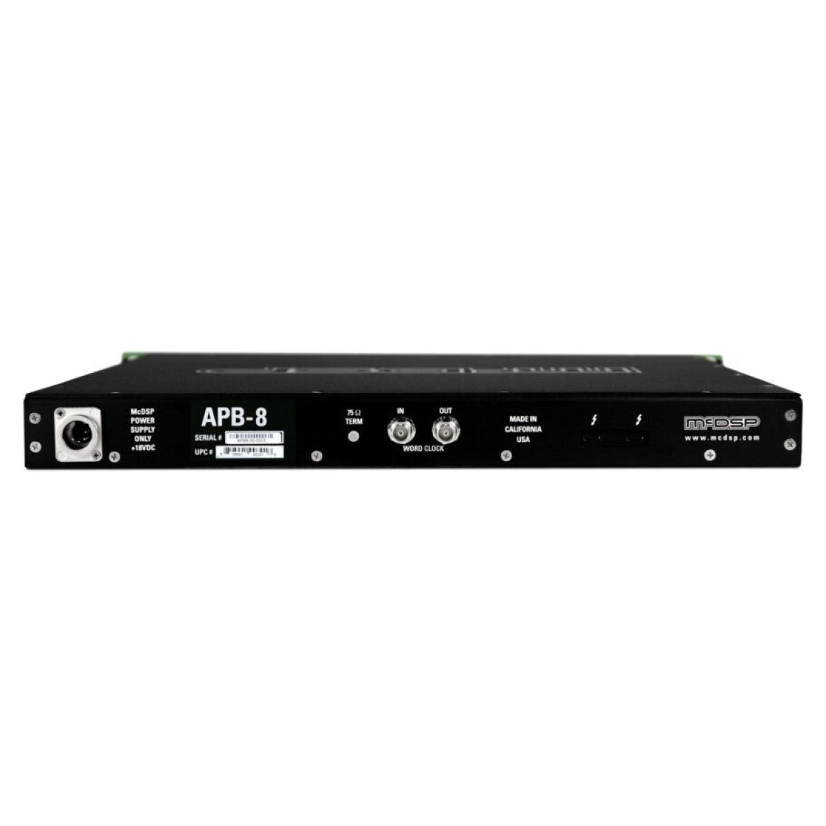 McDSP APB-8 Analog Processing Box rear
