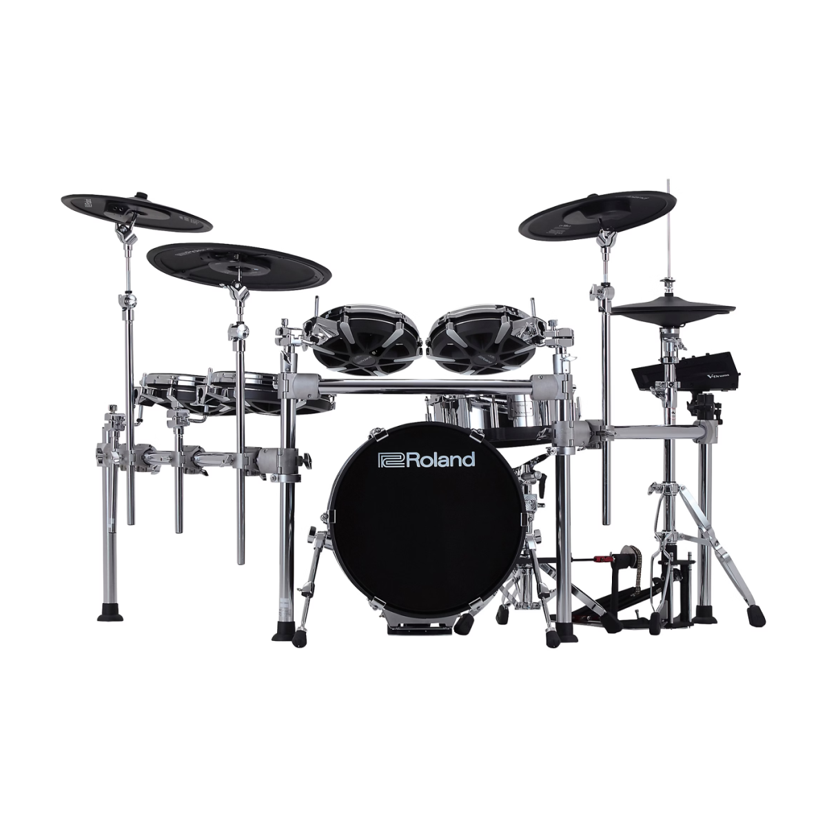 Roland electronic drum set on a white background