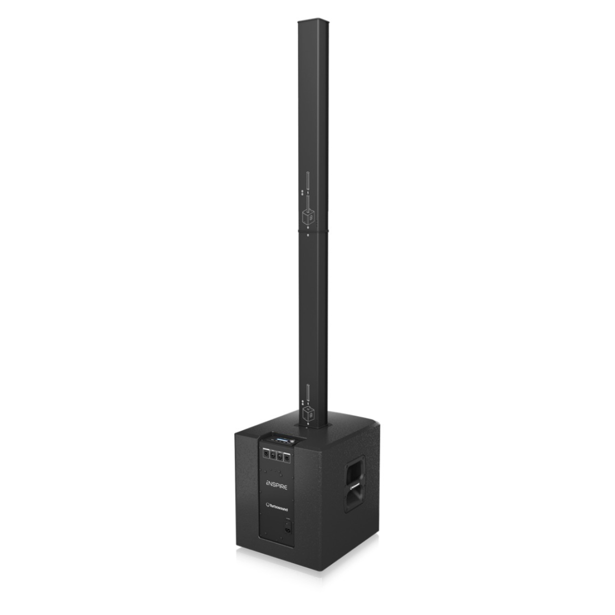 Turbosound iNSPIRE iP2000 V2 1000 Watt 2-channel Portable Column PA System