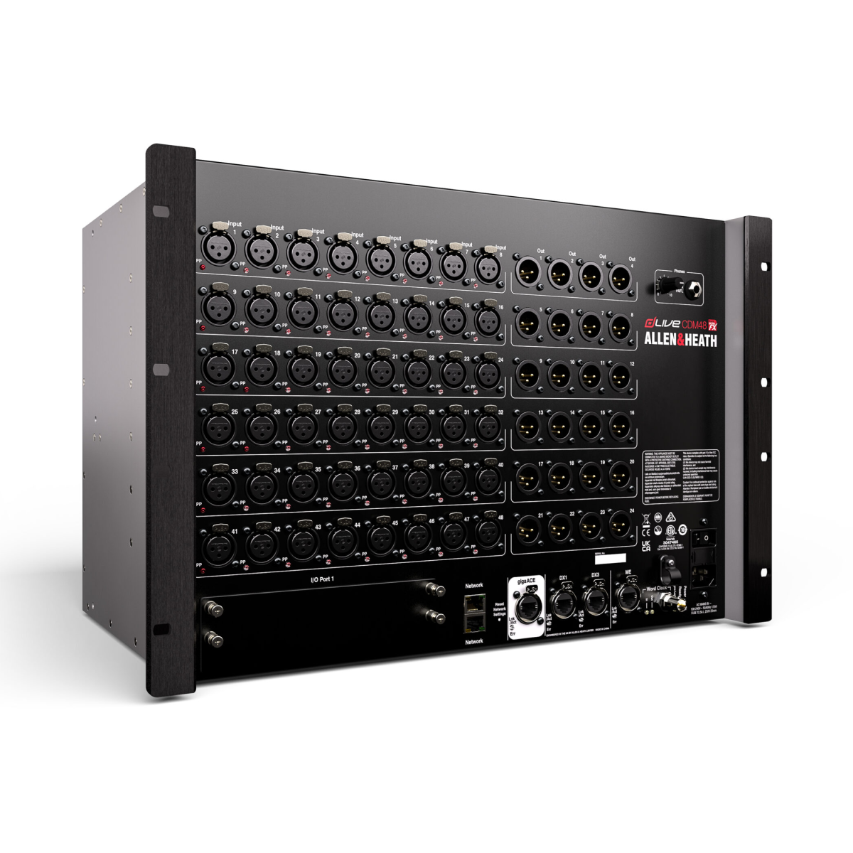 Allen & Heath dLive CDM48 MixRack 48-Input Digital Stage Box- Price on Request