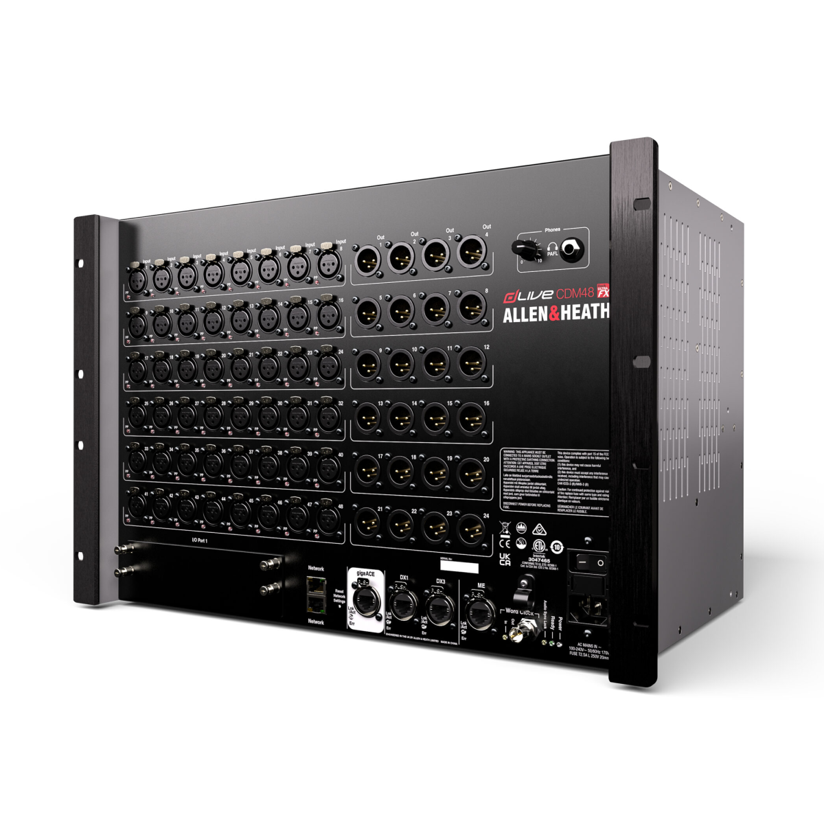 Allen & Heath dLive CDM48 MixRack 48-Input Digital Stage Box- Price on Request