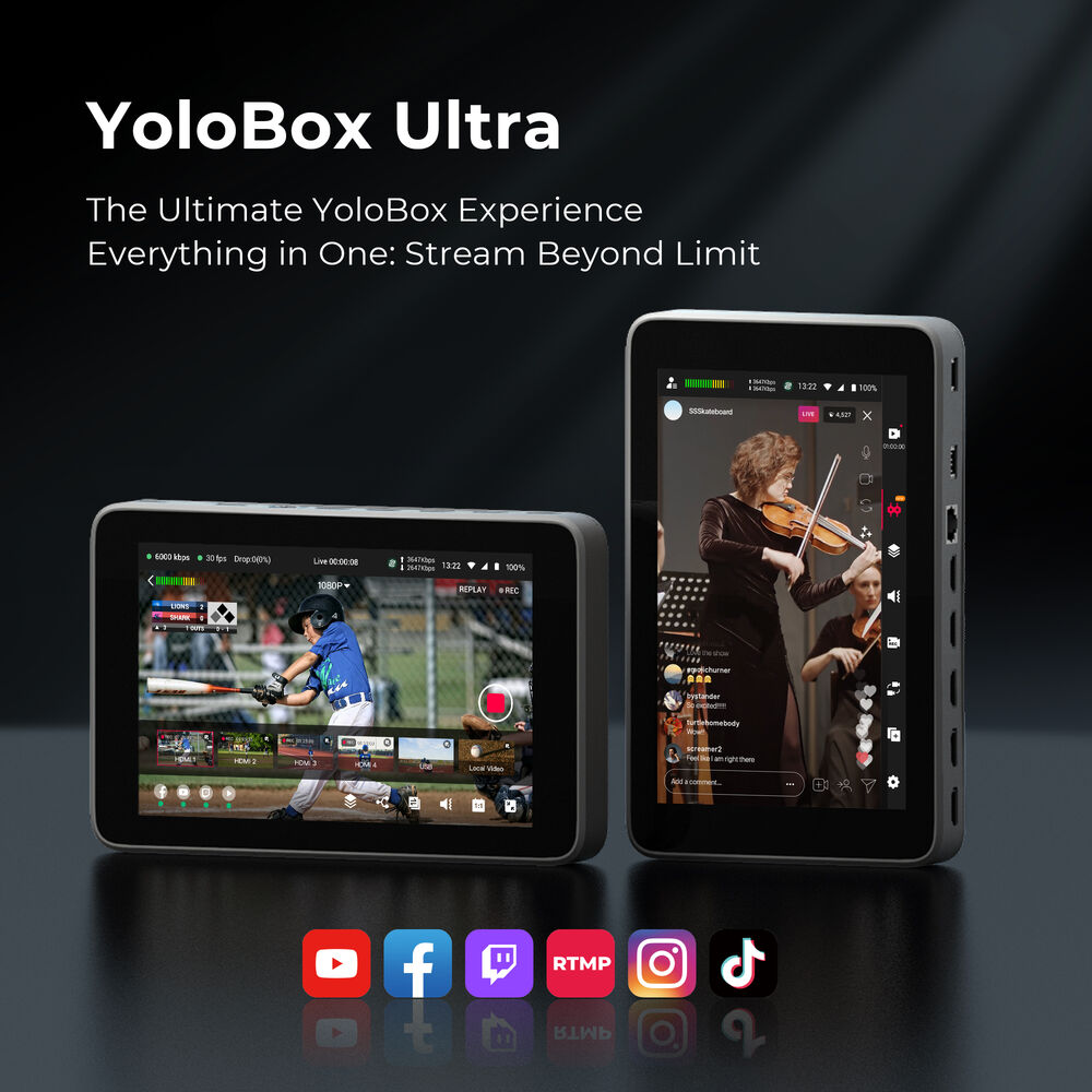 YoloLiv YoloBox Ultra All-in-One Multicamera Live Streaming and Switch