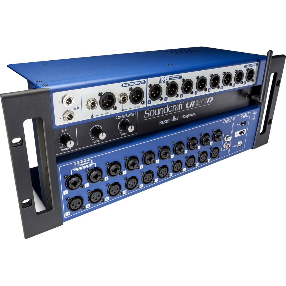Soundcraft Ui24R 24-Channel Digital Mixer / Multitrack USB Recorder with Wireless Control