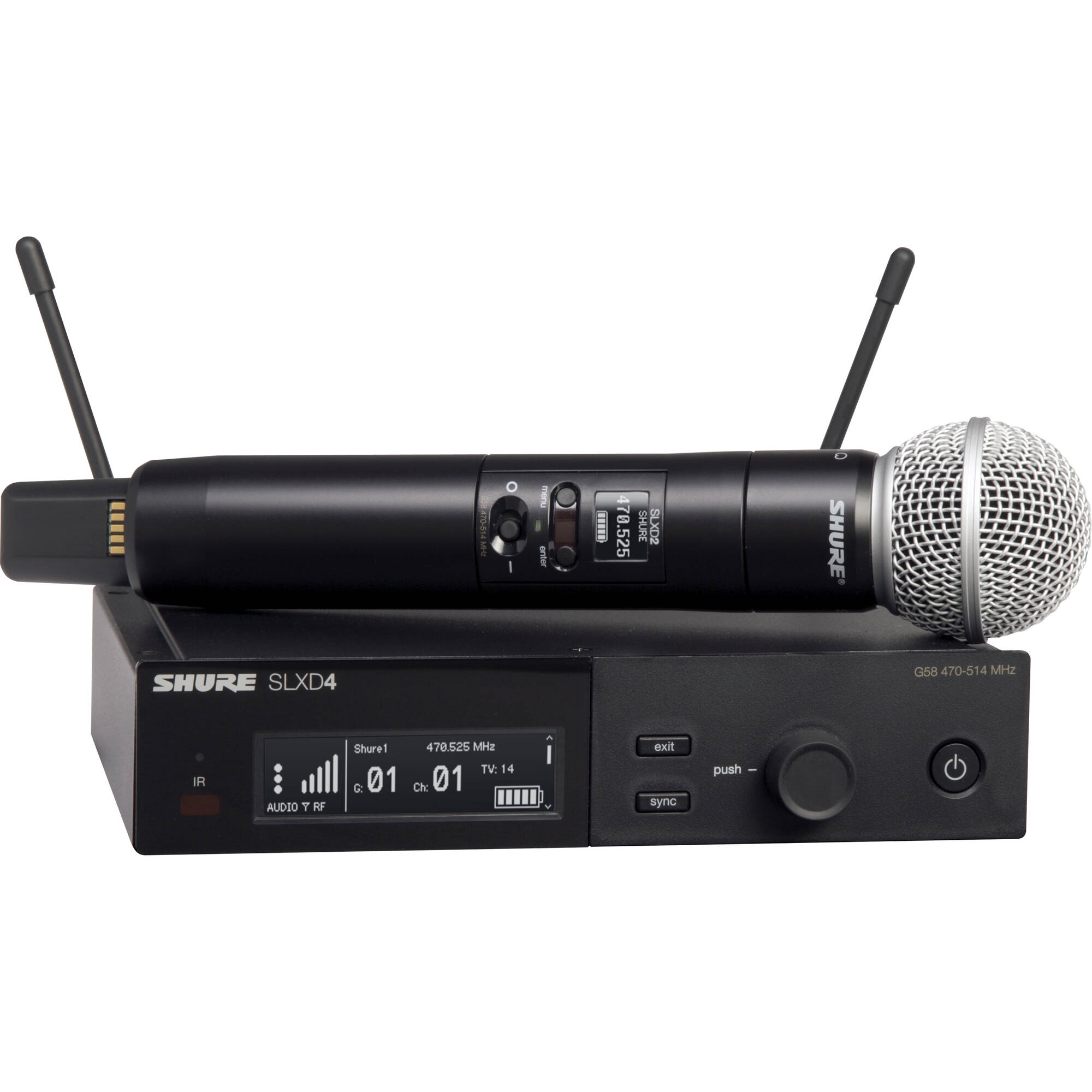 Shure SLXD24/SM58 Digital Wireless Handheld Microphone System with SM5