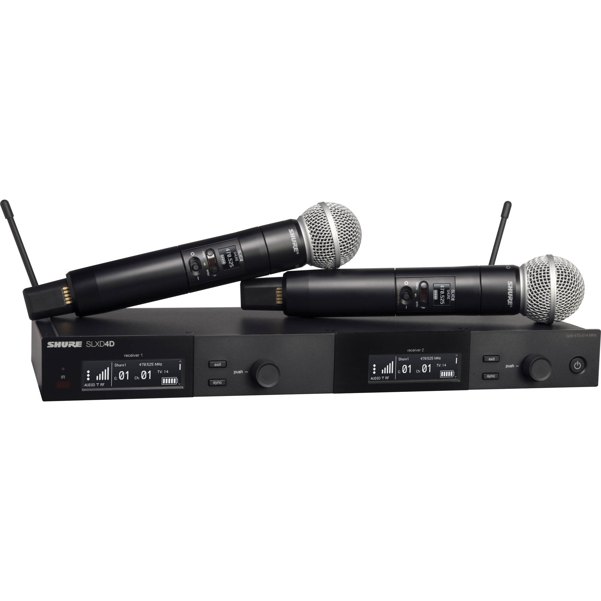 Shure SLXD24/SM58 Dual Digital Wireless Handheld Microphone System