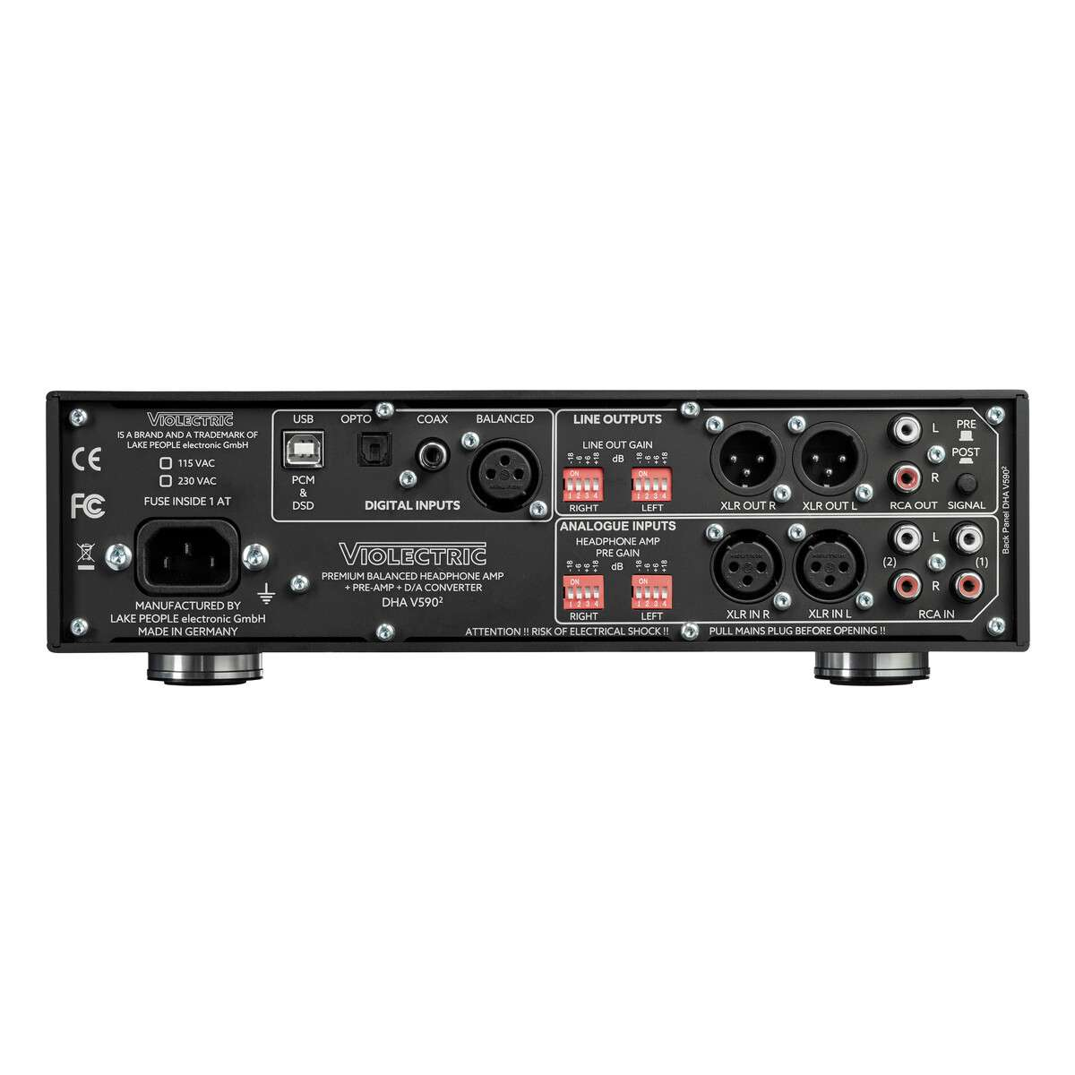 Violectric DHA V590² DAC & Headphone Amplifier with Pre amp - Special Order