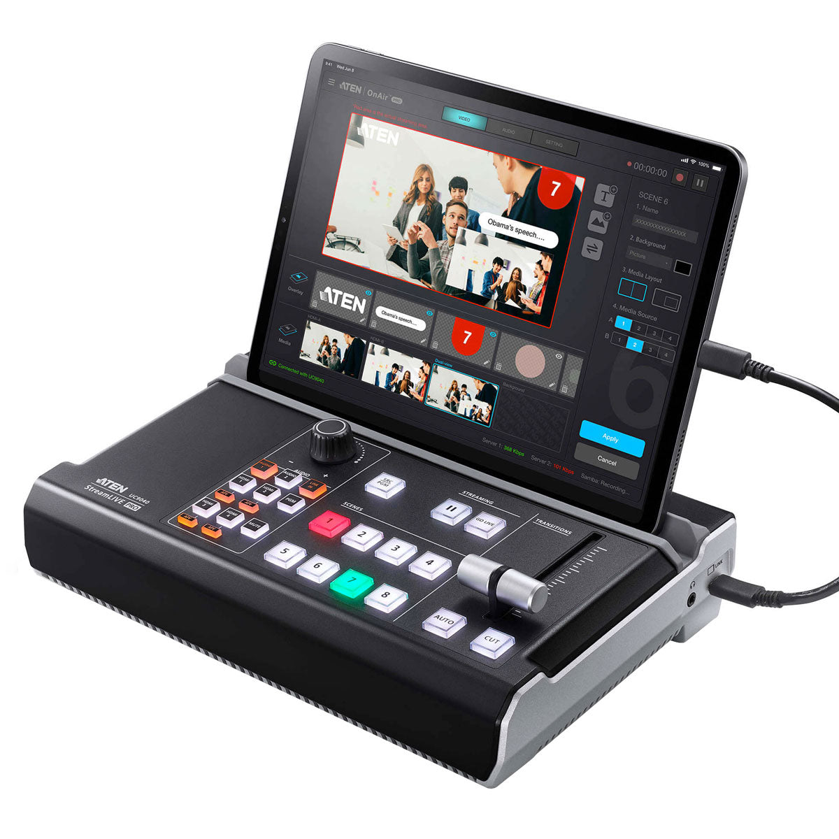 Aten UC9040 StreamLive Pro All-in-one Multi-channel AV Mixer