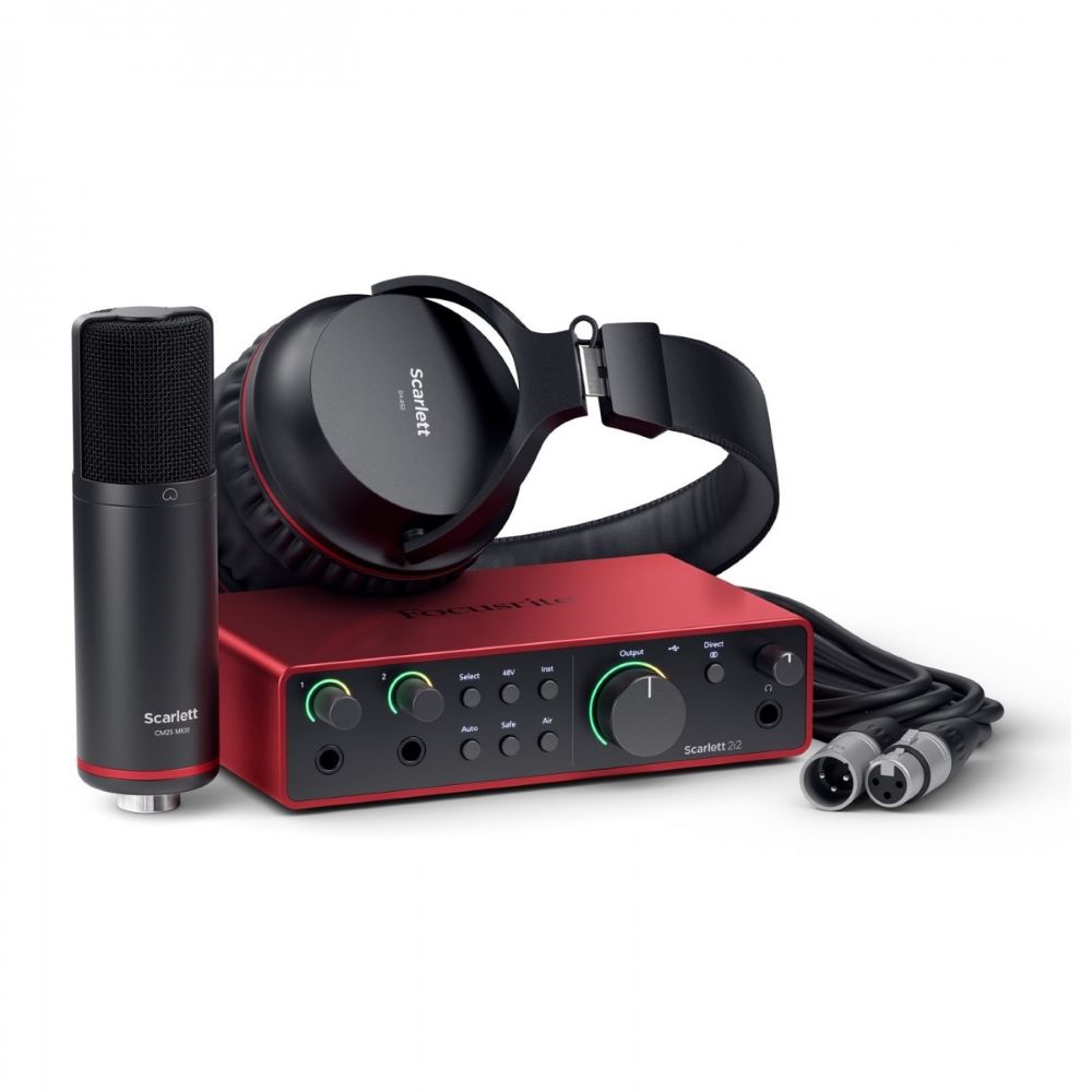 Focusrite Scarlett 2i2 Studio 4th Gen Recording Bundle (New)