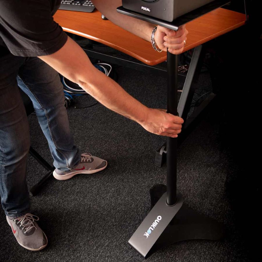 QuikLok (BS402) Studio Monitor Stands Each Audiosaurus