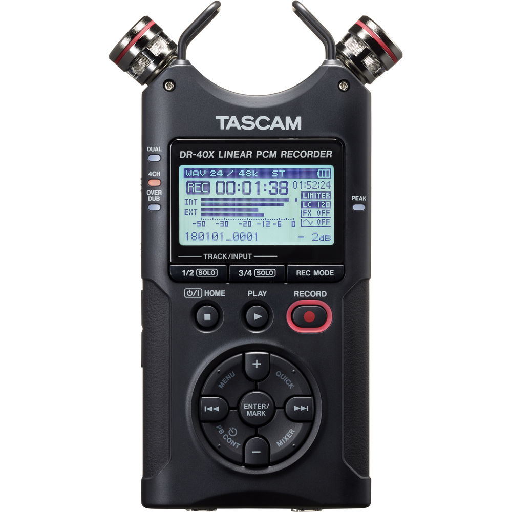 TASCAM DR-40X 4-Track Handheld Recorder