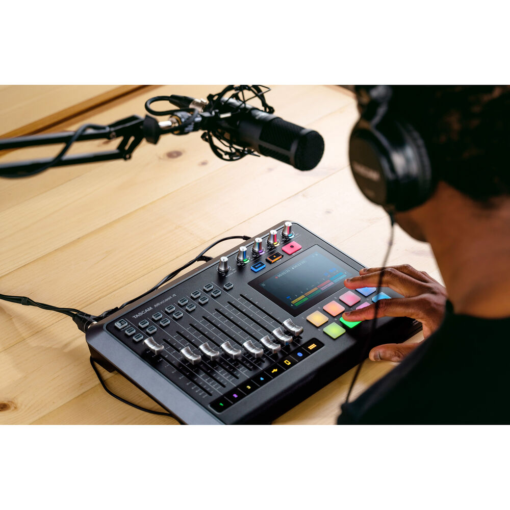 Tascam Mixcast 4 Podcast Recording mixer