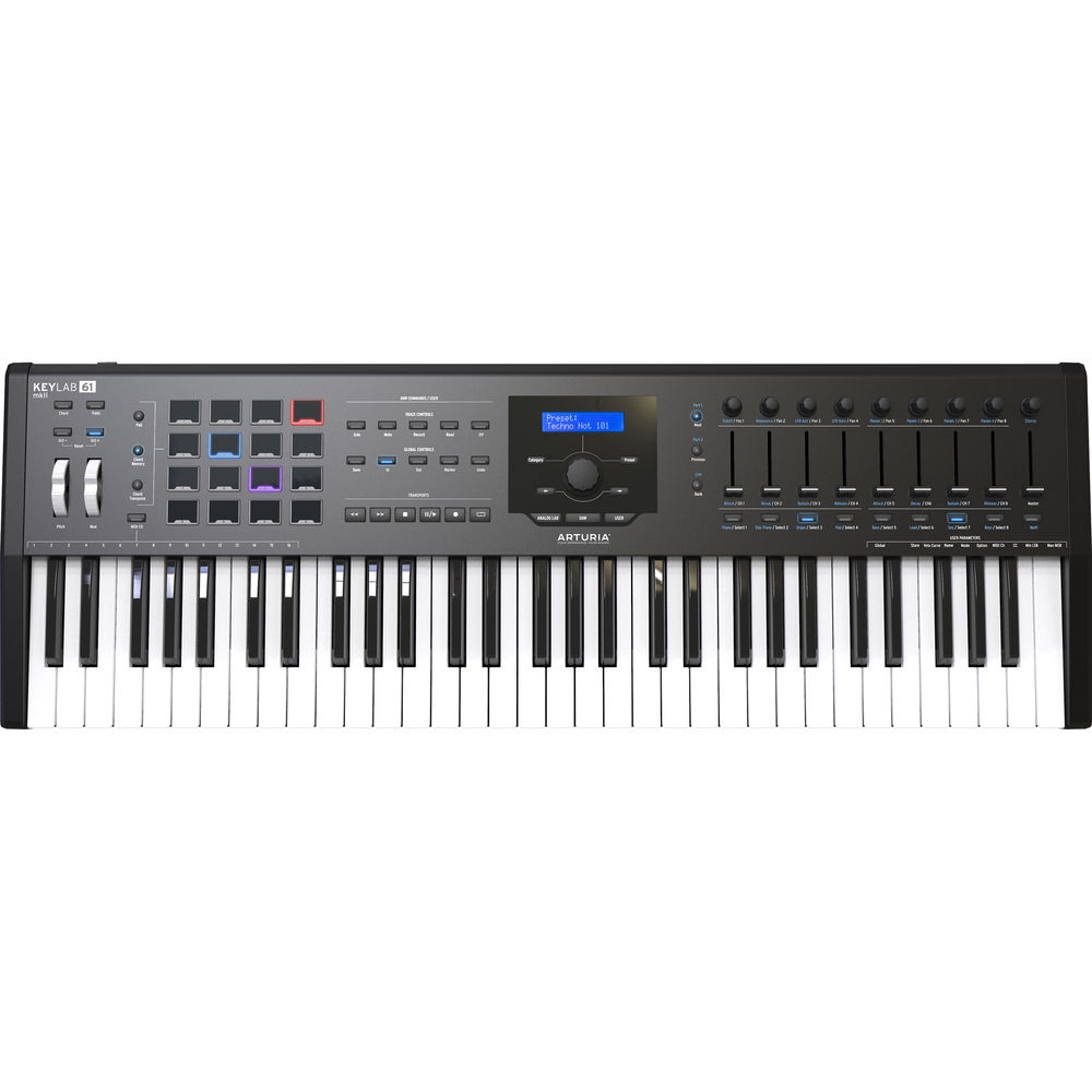 Arturia Keylab 61 MKII - Professional MIDI Controller - Black