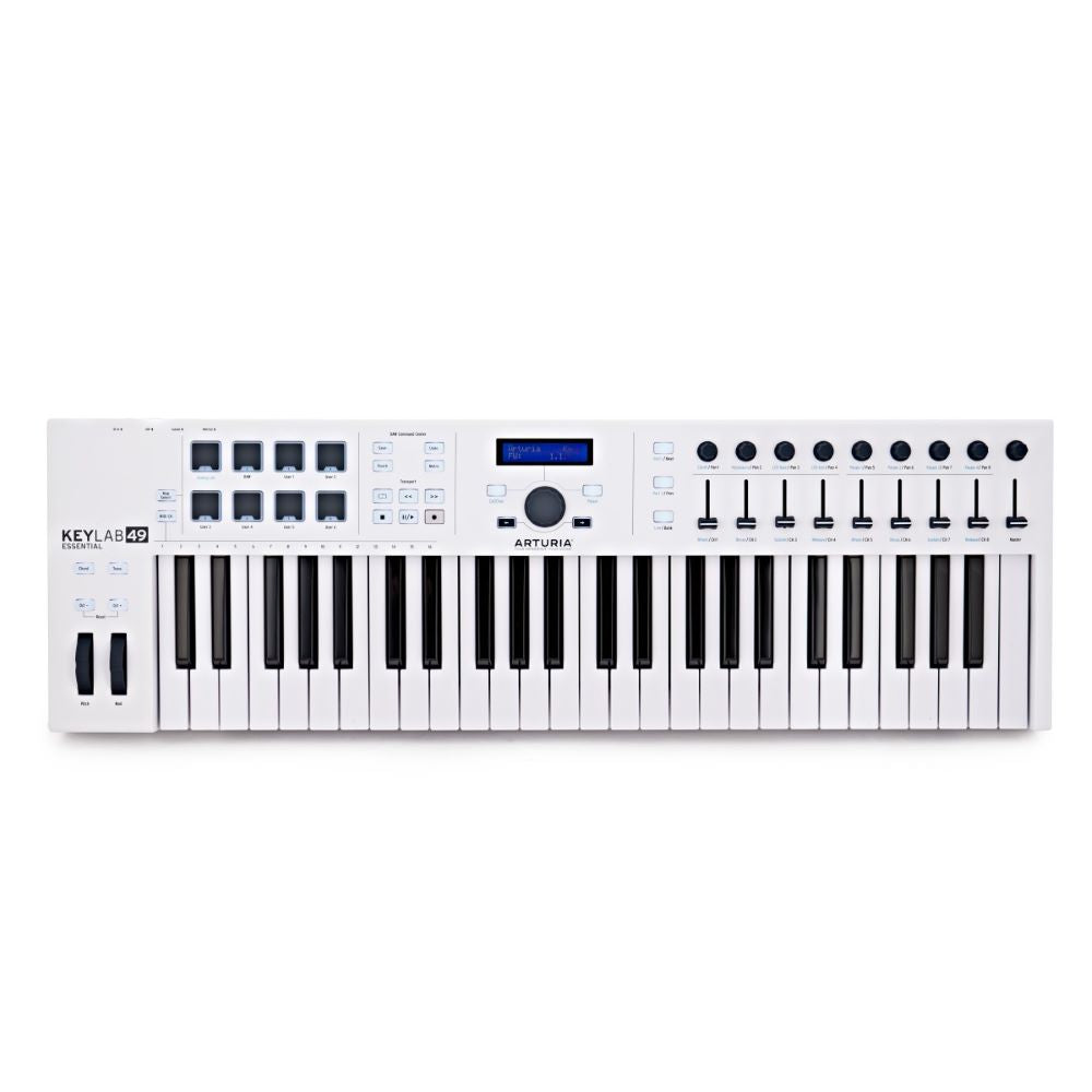 Arturia Keylab Essential 49 - MIDI Keyboard Controller - White