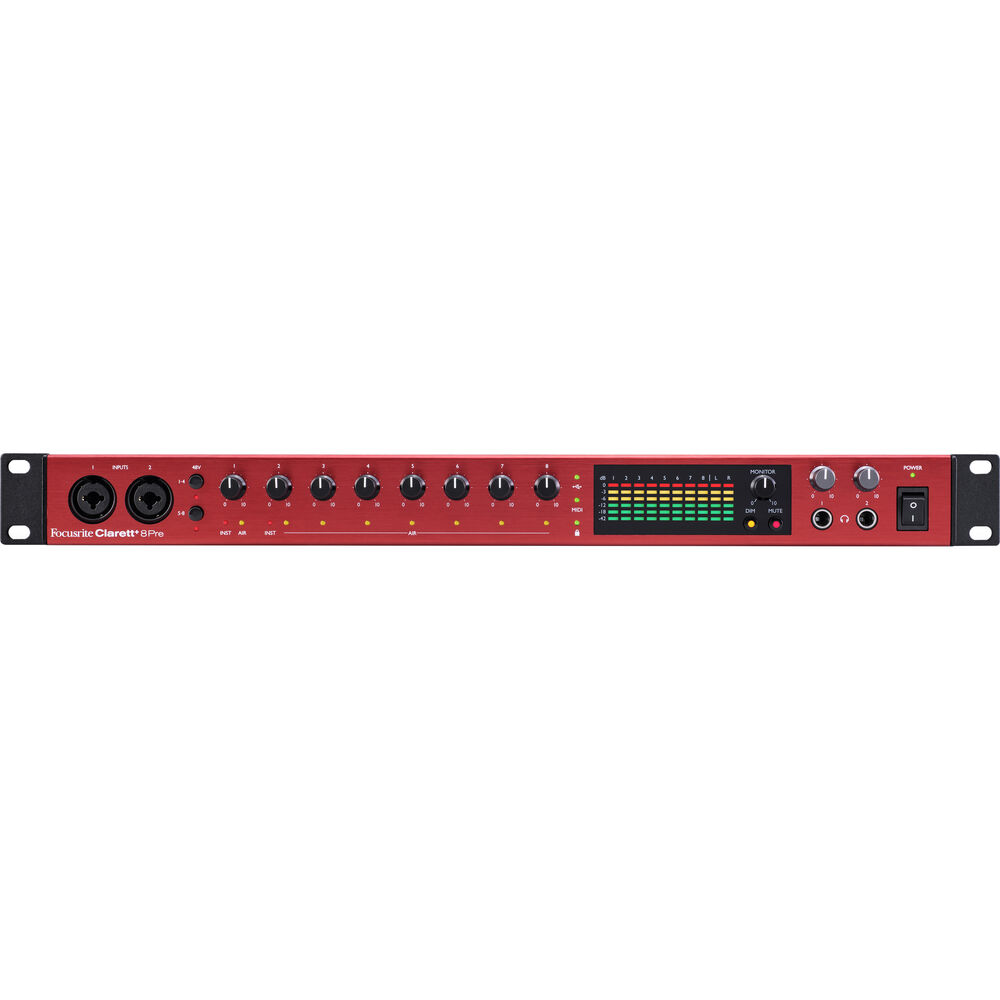 Focusrite Clarett+ 8Pre USB-C Audio/MIDI Interface