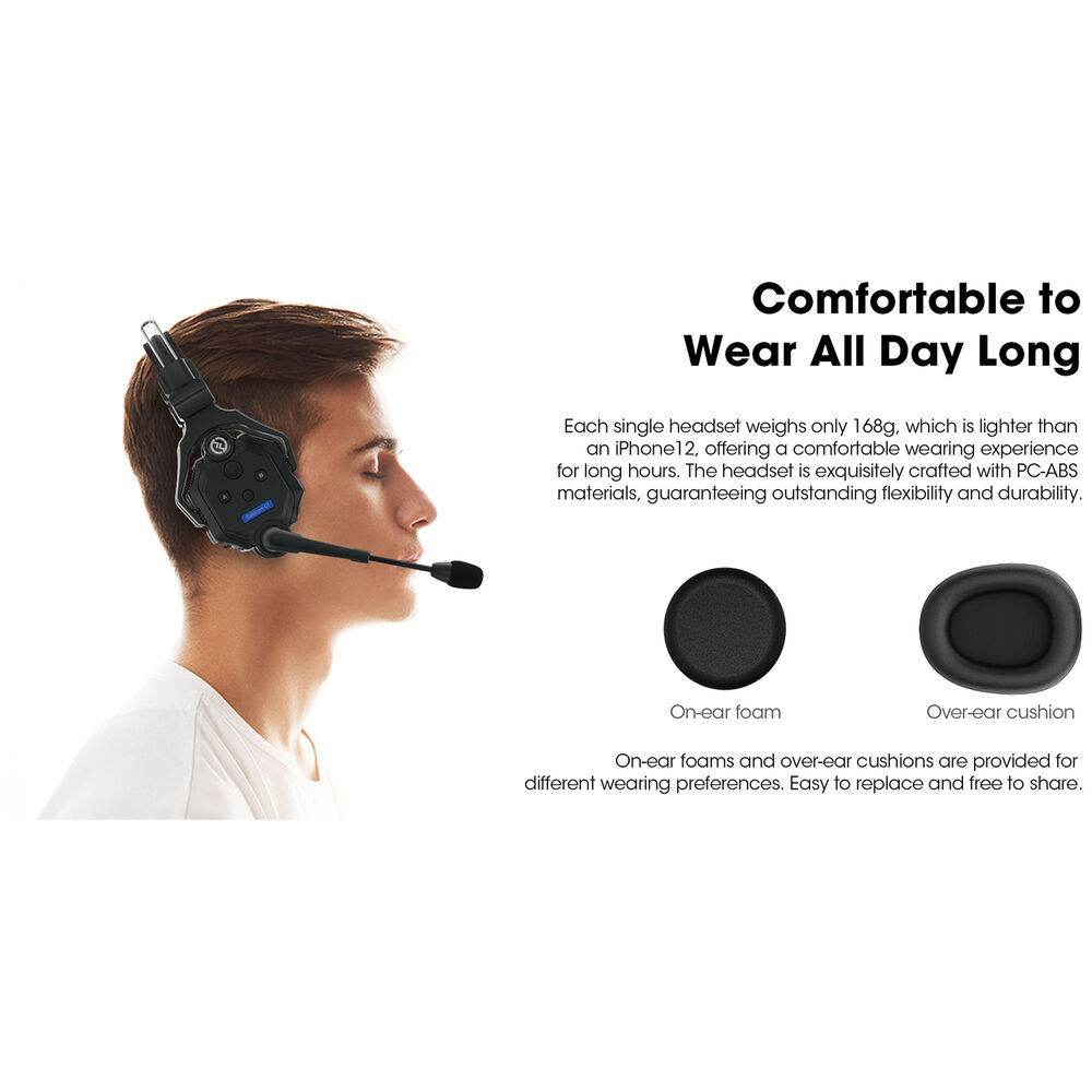 Hollyland Solidcom C1-6S Full-Duplex Wireless Intercom Headset System