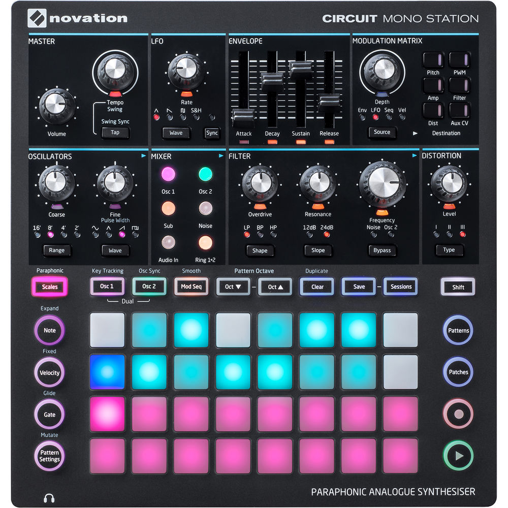 Novation Circuit Mono Station Paraphonic Analogue Synthesizer and Sequencer