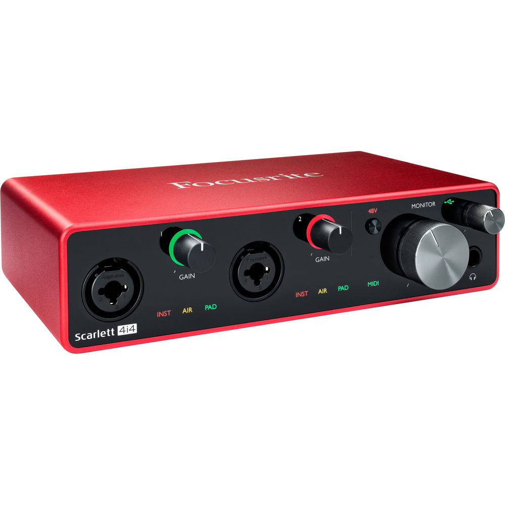 Focusrite Scarlett 4i4 3rd Gen USB Recording Audio Interface