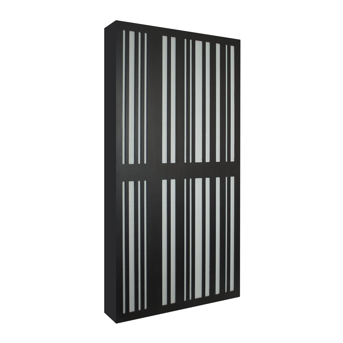 Premium Sound absorption panel black with 1D scatter plate